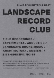 LANDSCAPE RECORD CLUB Girot
