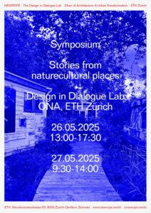 Poster for the event "Stories from Naturecultural Places". All information on the poster is given in the text.
